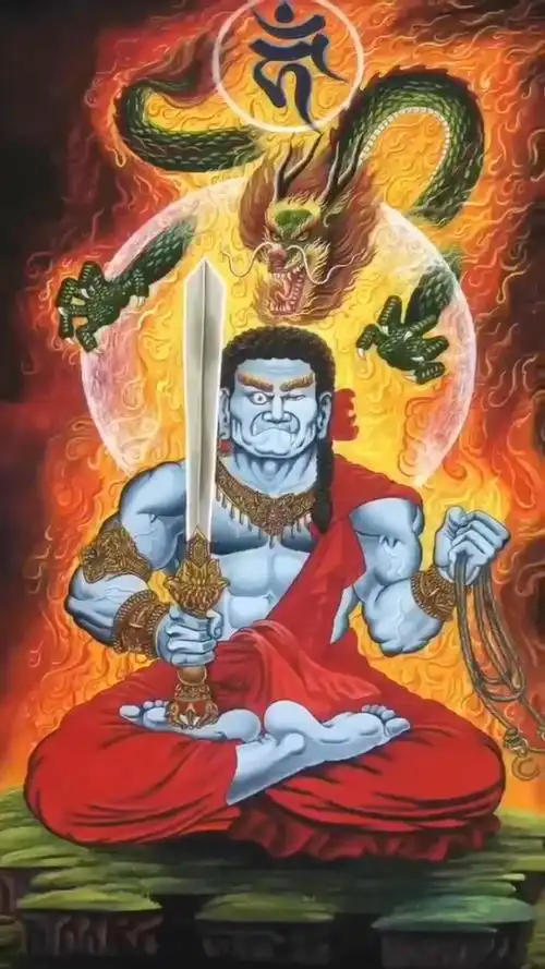 【不动明王】不动明王其誓愿为"见我身者发菩提心,闻我名者断恶修善