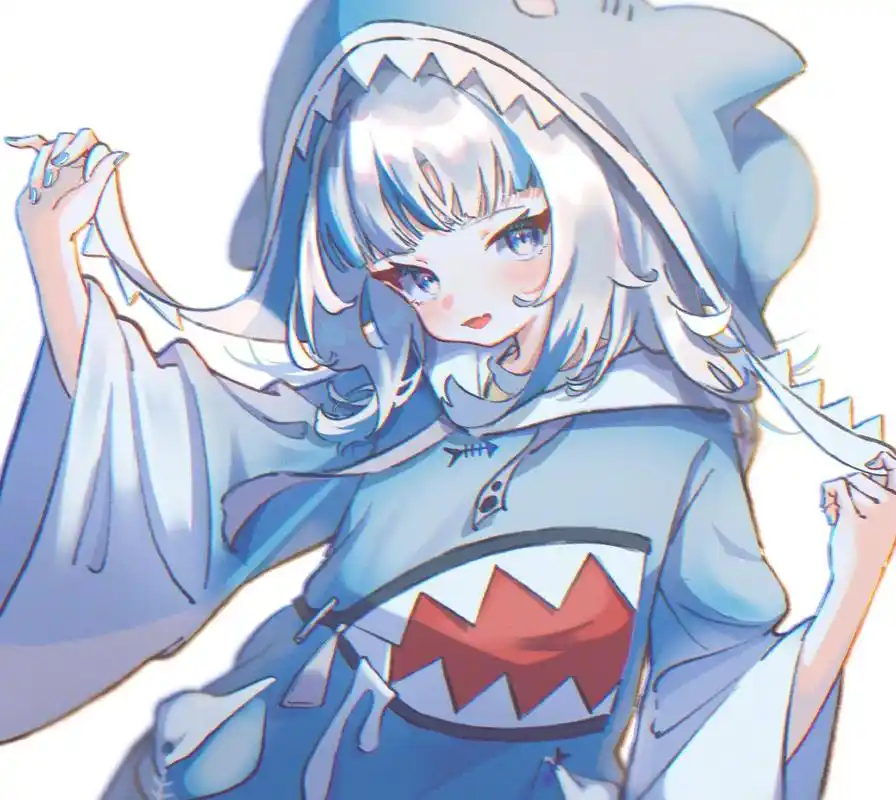 再也不害怕鲨鱼啦!新的动漫头像预备起来!