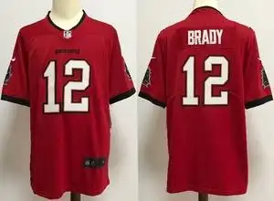 nfl 橄榄球球衣 海盗队布雷迪 buccaneers #12 tom brady jersey