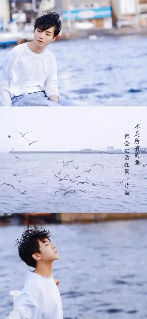 王俊凯壁纸三格拼接高清原图 阳光帅气