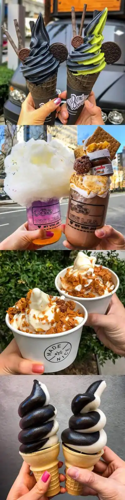 想和闺蜜吃不同口味的冰激凌