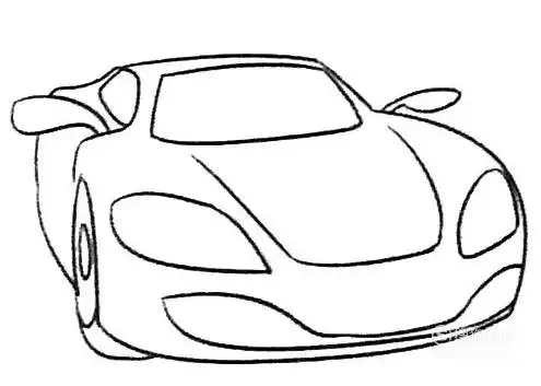 如何简单的画一辆兰博基尼