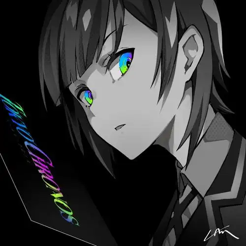 头像 黑白 炫彩 绘画素材 男头 女头 二次元 壁纸 插画 pixiv 手绘