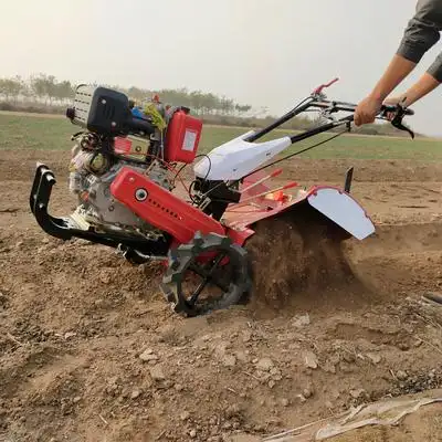 小型四驱柴油微耕机新式家用汽油旋耕机多功能打田犁地松土耕地机