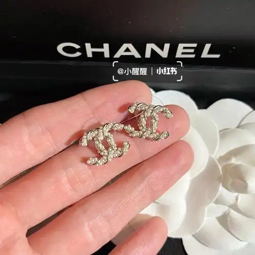 香奈儿双c珍珠耳环