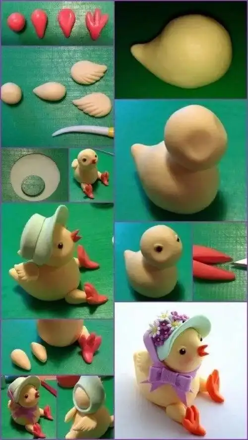 手工课不知道做什么,不如用几块粘土泥或软陶泥,捏几个萌萌哒小动物吧