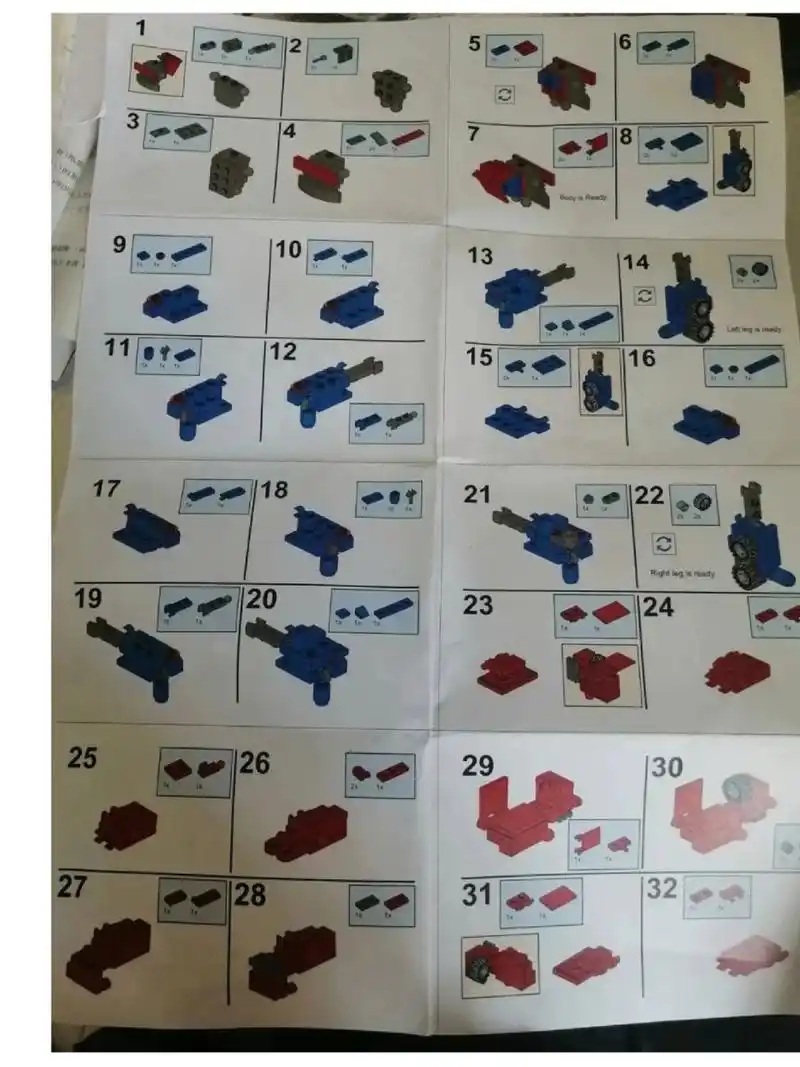 乐高擎天柱图纸