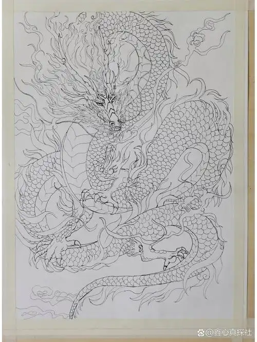 神兽系列之青龙|左滑把青龙93画完 "天神之贵者,莫过于青龙"