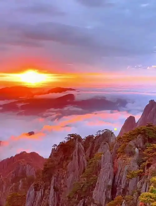 黄山治愈系风景,日出云海!-度小视
