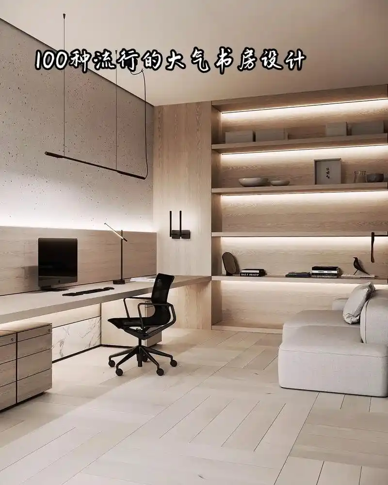 100种流行的大气书房设计上