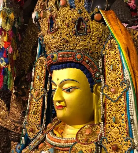 达扎寺大雄宝殿 主佛释迦牟尼自降甘露佛