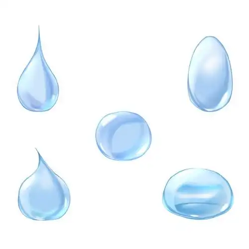 5款蓝色水滴水珠液体效果849916png图片免抠素材