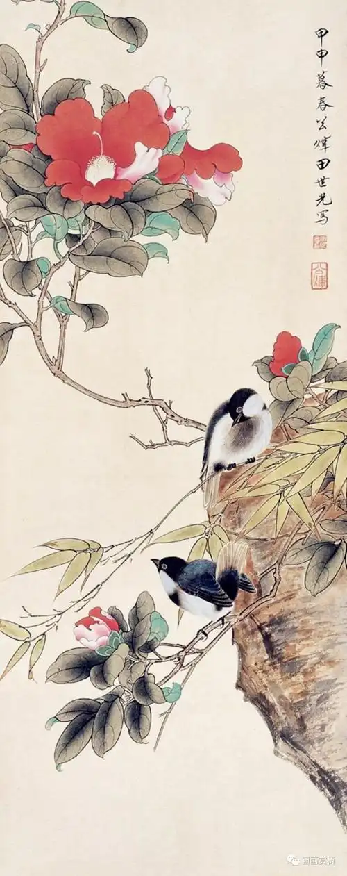 将"双钩重彩花鸟画"发扬光大的现代工笔花鸟名家——田世光