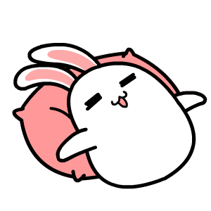 黑眼兔呆萌表情