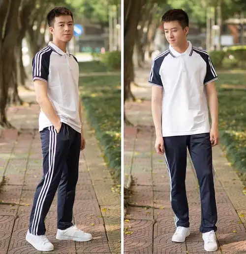 夏季中学生校服套装初中生高中生大学短袖班服运动会t恤上衣夏装 1986