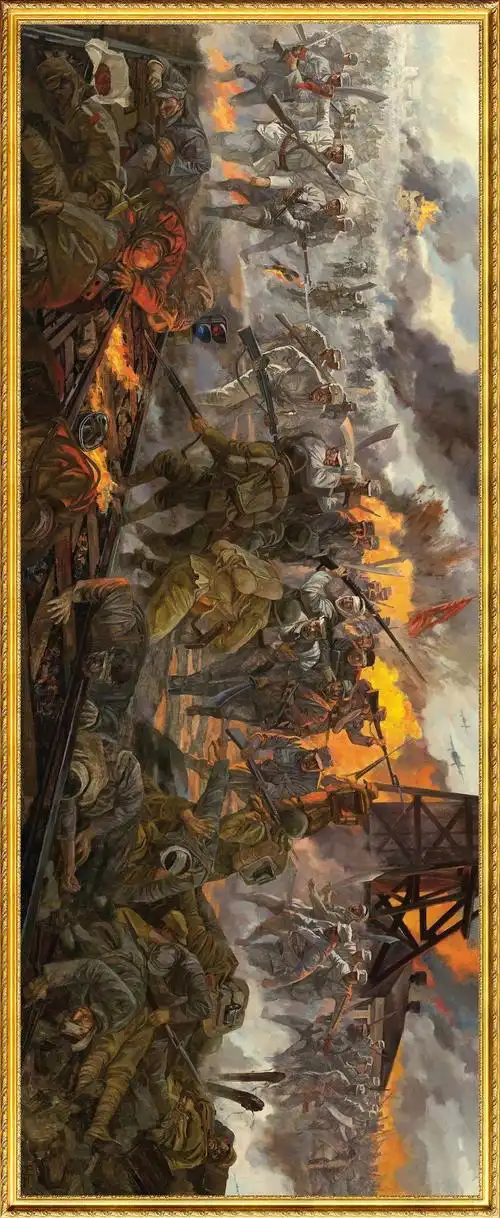 抗日烽火燃太行,竟扶危局定神州 | 《美术经典中的党史》邀您走近油画