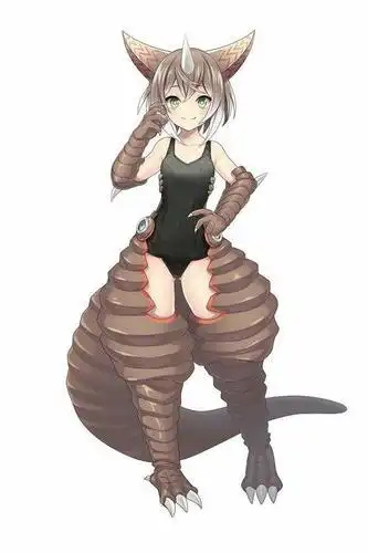 怪兽娘哥莫拉简笔画