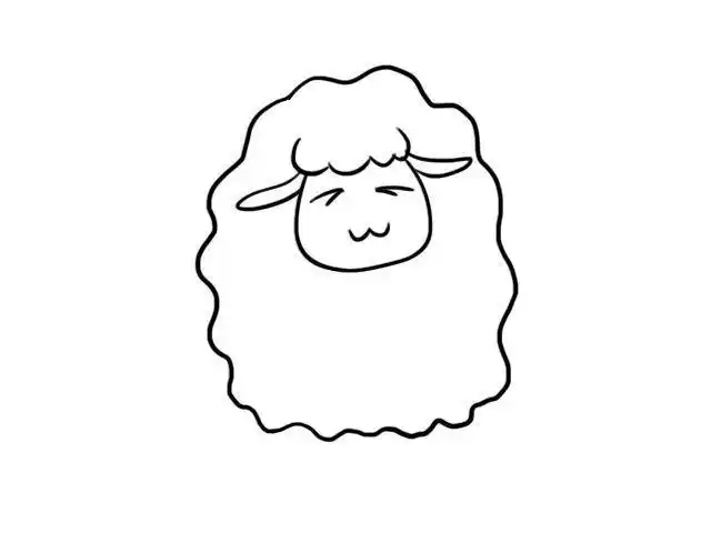羊儿童画怎么画羊简笔画简单又好看简笔画这样画绵羊超简单你学会了吗