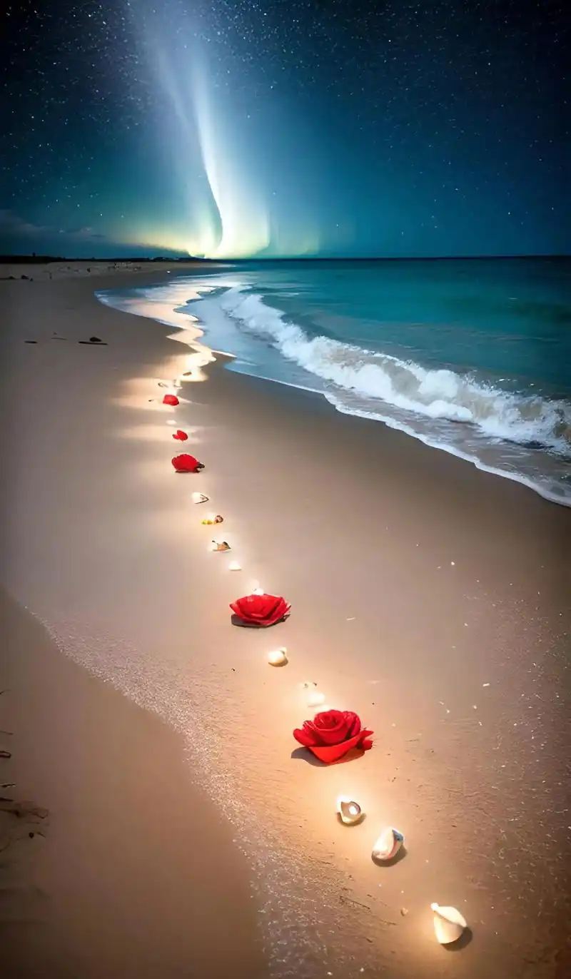 高清壁纸 #治愈系风景 #海滩 - 抖音