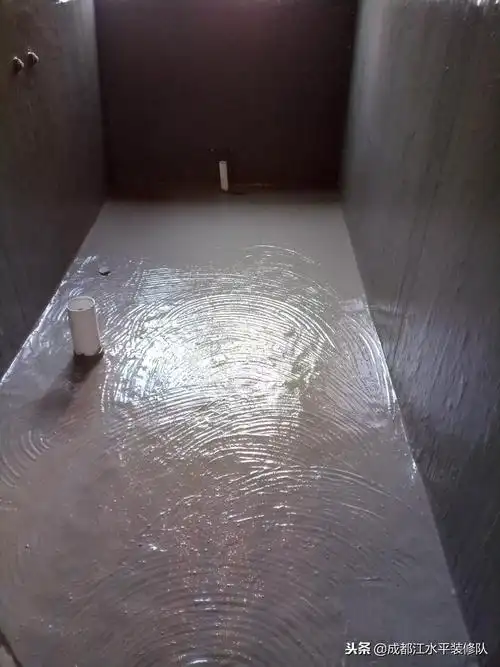 朗基今苑厨房防水施工现场