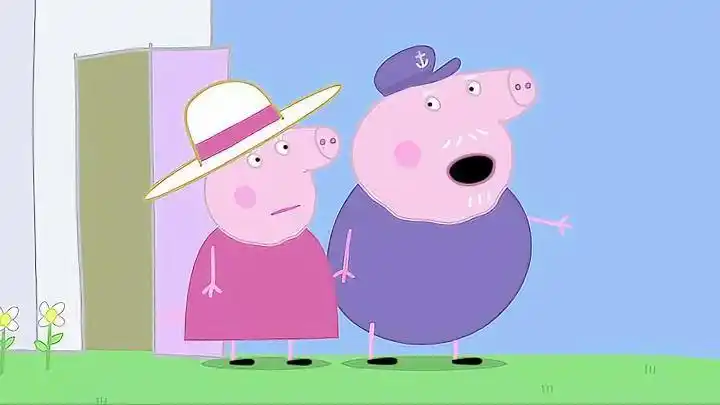 小猪佩奇:送走佩奇一家,猪爷爷想研究一下电脑,猪奶奶也这么想