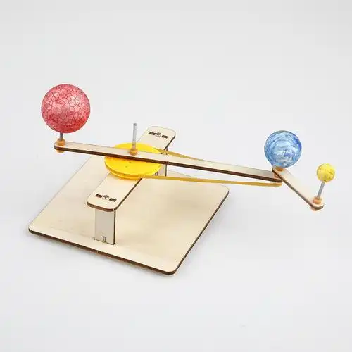 科学实验玩具科技小制作小学生diy手工制作材料包地月日三球仪