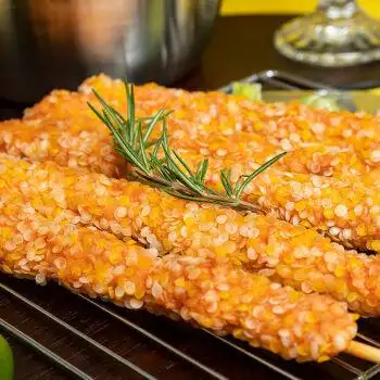 雪花鸡柳棒油炸小吃鸡肉棒冷冻食品烧烤半成品批发 雪花鸡柳棒4斤(28