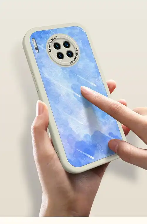 禾氧卉华为mate30手机壳huawei全包硅胶新款直边防摔小羊皮软壳皮纹