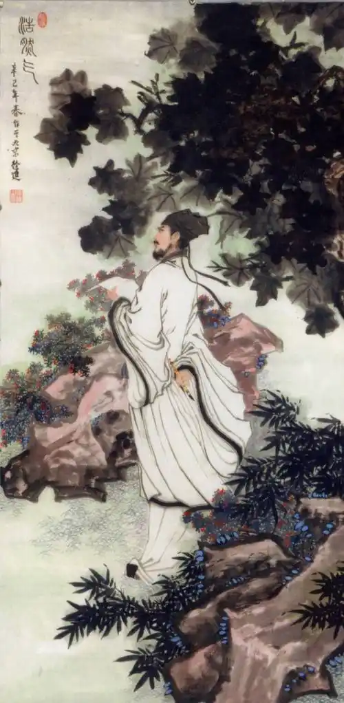 国际著名工笔画艺术大师徐进作品赏析(六)——《浩然气》_苏轼_东坡