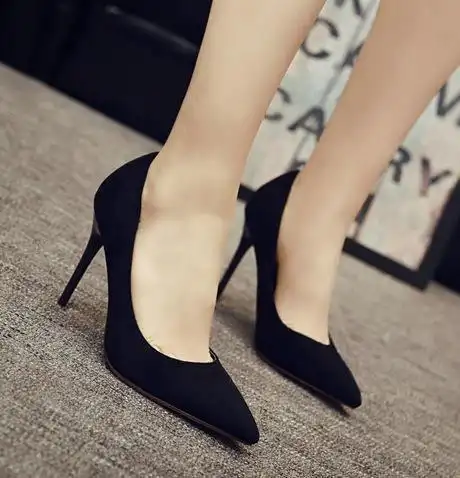 【高跟鞋】年春款 欧美新款尖头单鞋 杨幂同款浅口女鞋