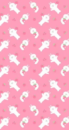 line可妮图粉色平铺.自己截的