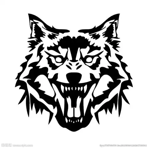 狼 狼头 剪影 矢量图片