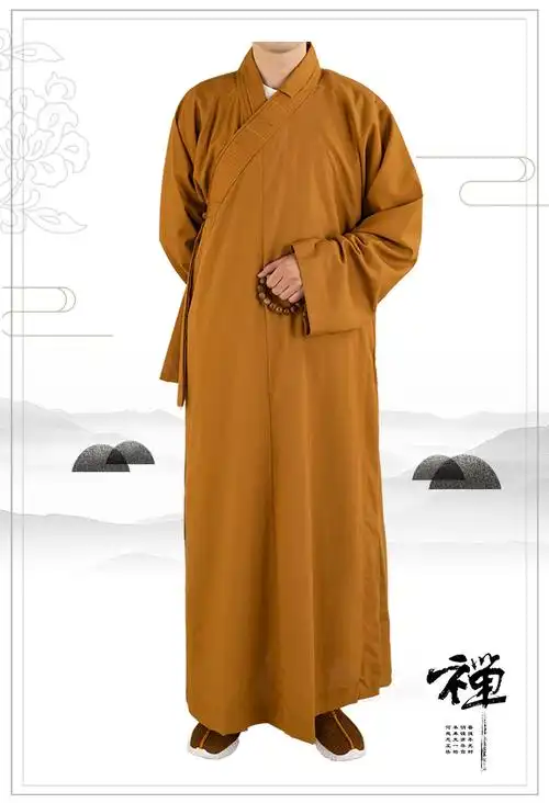 济缘南尘批发僧服居士服和尚僧衣大褂长褂厂家定制僧服祖衣居士服