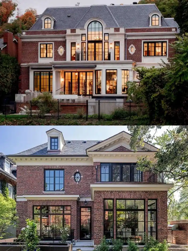 别墅设计|颜值超高的红砖自建别墅私宅 92主要建筑材料是红砖,颜值