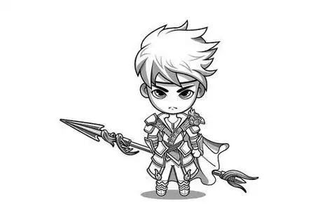 赵云q版简笔画赵云简笔画彩图赵云简笔画赵云简笔画图片赵云简笔画