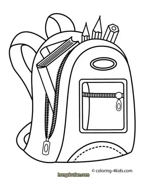 8个手绘书包简笔画装满文具书包要如何画
