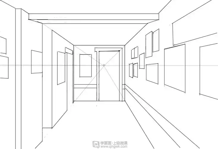 一点透视—绘画基础透视训练