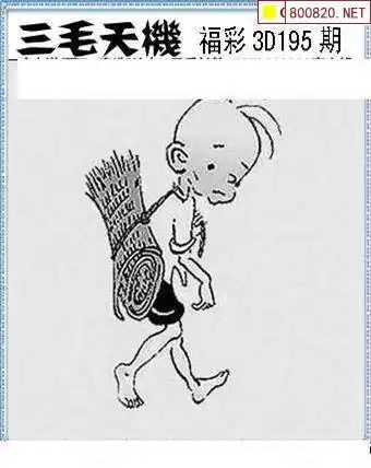 三毛图21195期三码中奖图三码绝密信封资料图