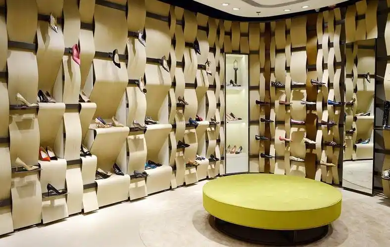 时尚小型鞋店墙面装饰装修效果图片