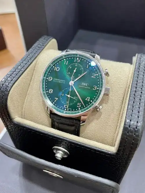 21年万国iwc葡萄牙计时绿盘iw371615
