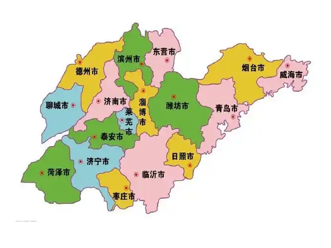 山东地图ppt