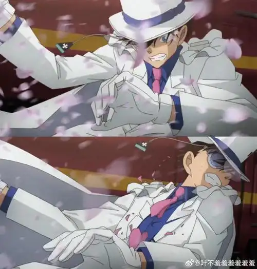 名侦探柯南##怪盗基德 哥的脸没错过