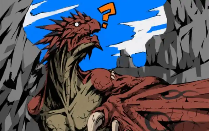 《怪物猎人崛起》非常魔法的捕捉了一只雄火龙