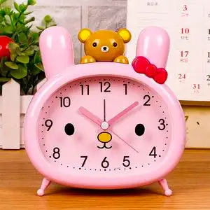 小闹钟儿童可爱卡通创意静音图片