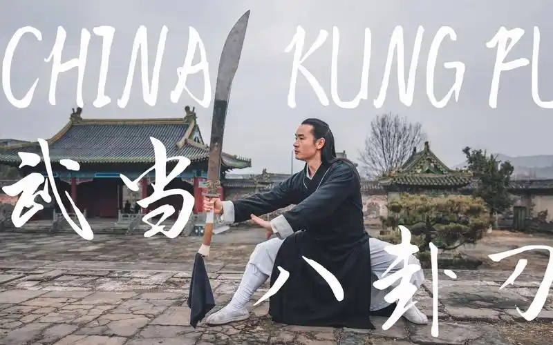 长刀所向,金牌入囊,凌云道长展示武当八卦刀,传统功夫表演_哔哩哔哩