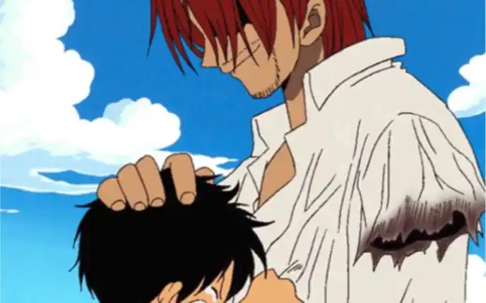 【海贼王】经典泪目情节之红发给路飞扣草帽!