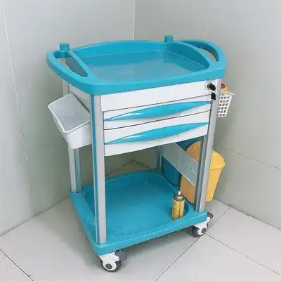 医护推车医用治疗车abs双抽工具车美容推车高档多层多功能置物架