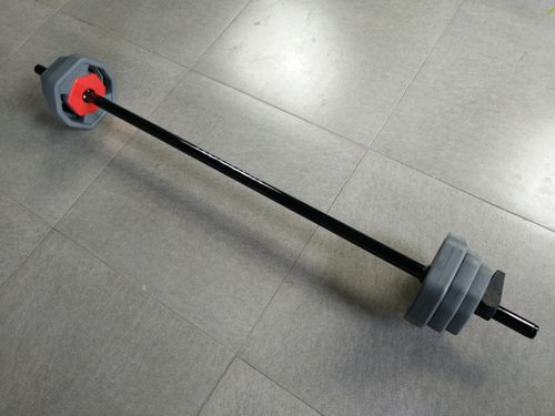 杠铃锐步crossfitreebokpu20kg组合举重健身杠铃