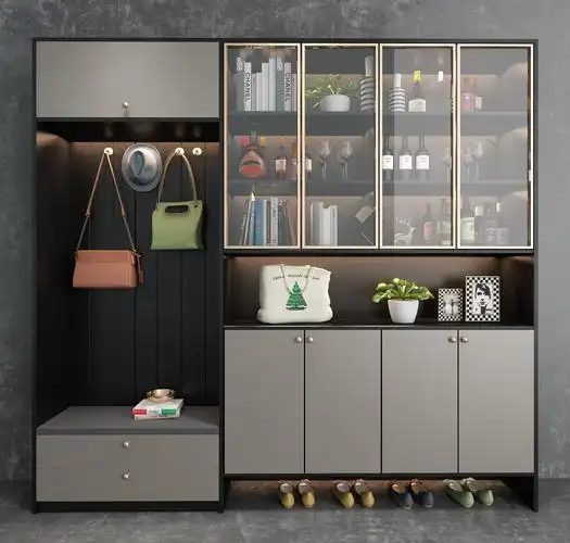 现代轻奢鞋柜组合