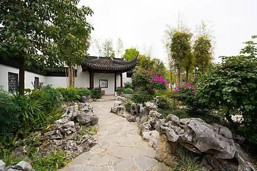 中国,古老,古代建筑,美好,花园